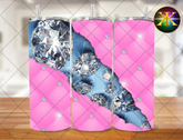 Pink and Diamonds Sublimation Transfer Wrap